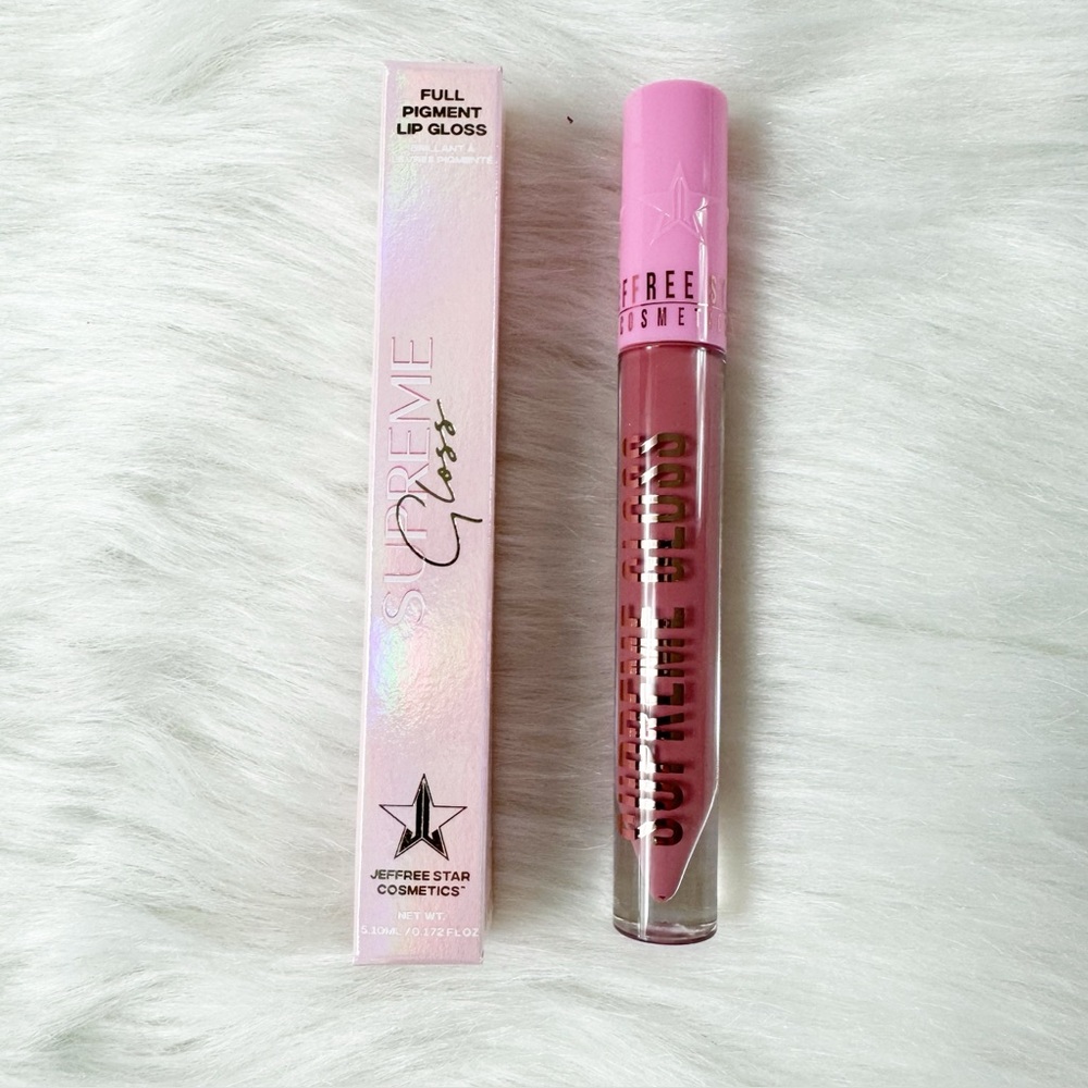 *COOKIE DOUGH FETISH (4 tubes) Nude w/Rose Undertones Jeffree Star SUPREME GLOSS - Picture 7 of 11